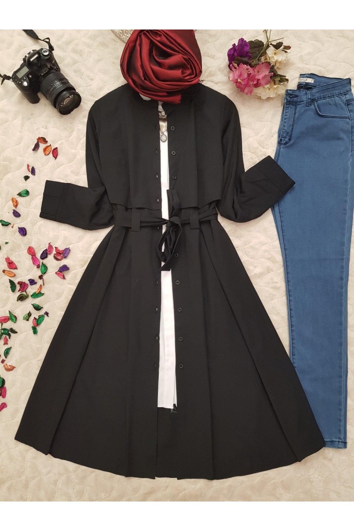 Bolerolu Keten Kap -Black