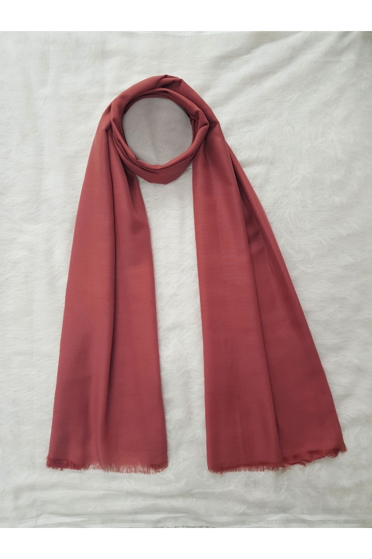 Thin Cotton Shawl   -ضارب الى الحمرة