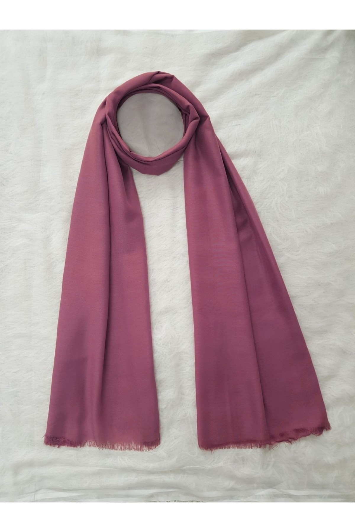 Thin Cotton Shawl   -Pink