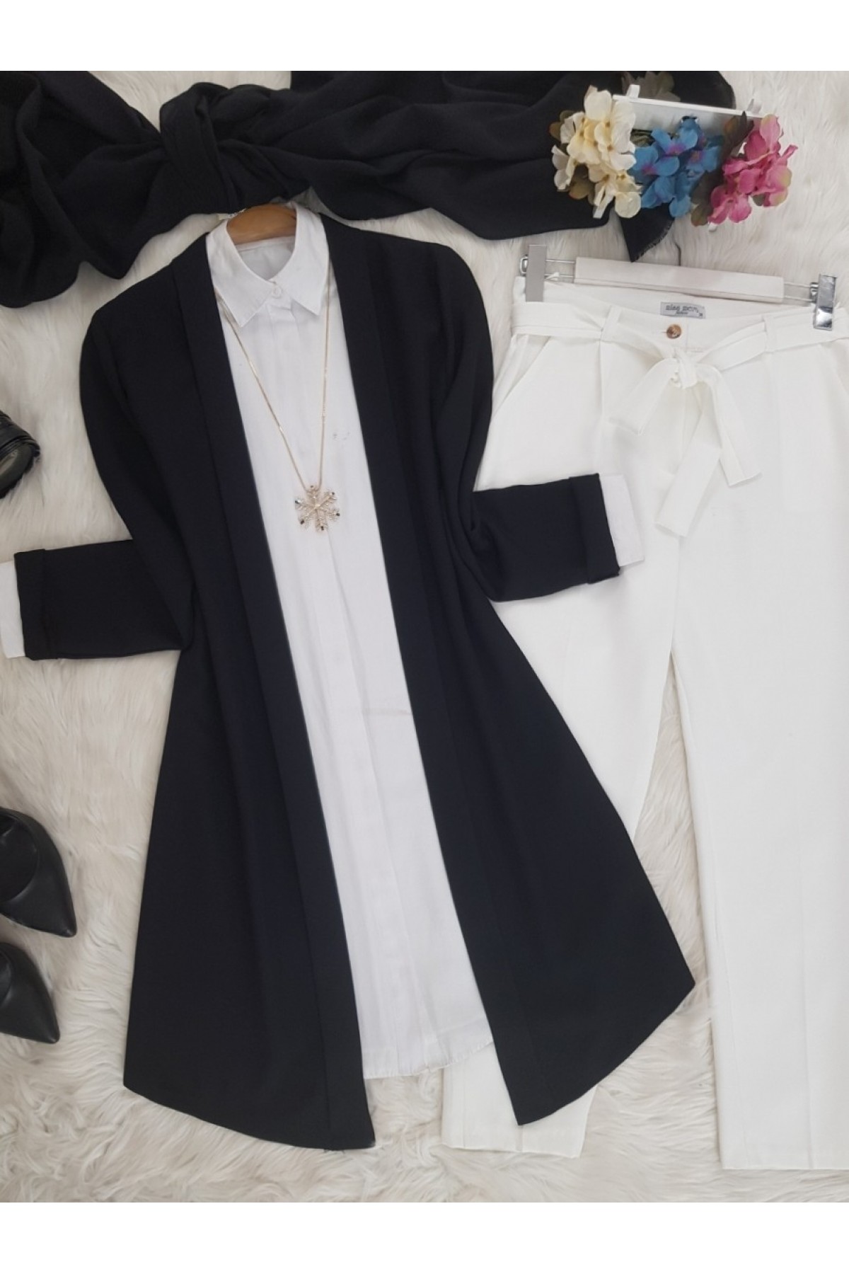 Double Ceket -Black