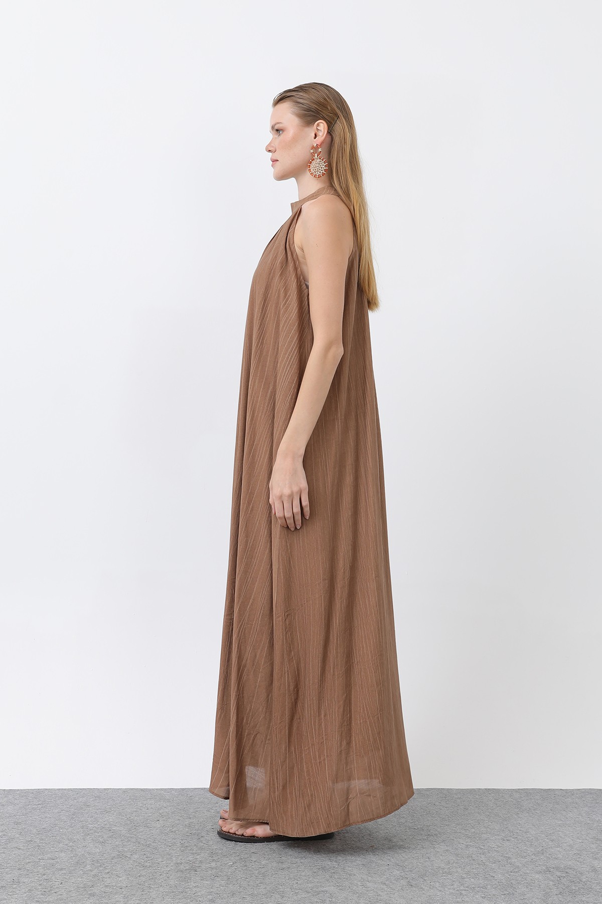 Kadın Halter Yaka Elbise - 32322ELB